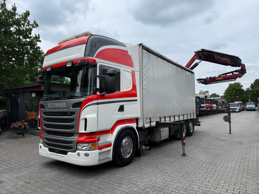 Scania R480 6X2 Palfinger 34002 bis 29 Meter - Бордови камион, Камион с кран: снимка 1 Scania R480 6X2 Palfinger 34002 bis 29 Meter - Бордови камион, Камион с кран: снимка 1