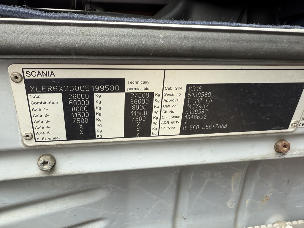 Scania R560 V8 6X2 Kranvorbereitung - Бордови камион, Камион с кран: снимка 2 Scania R560 V8 6X2 Kranvorbereitung - Бордови камион, Камион с кран: снимка 2