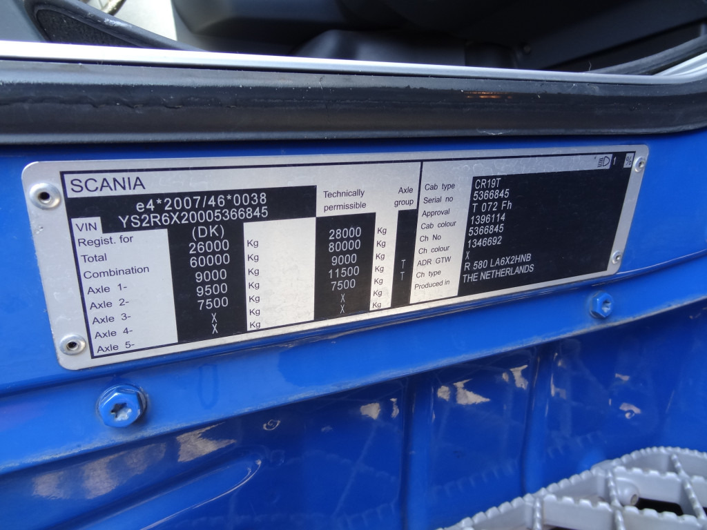 Влекач Scania R580 V8 6X2 Topline: снимка 14