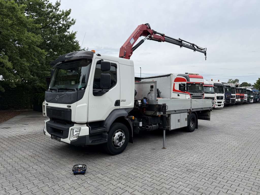 Volvo FL250.16 HMF 875 K3 - Бордови камион, Камион с кран: снимка 1 Volvo FL250.16 HMF 875 K3 - Бордови камион, Камион с кран: снимка 1