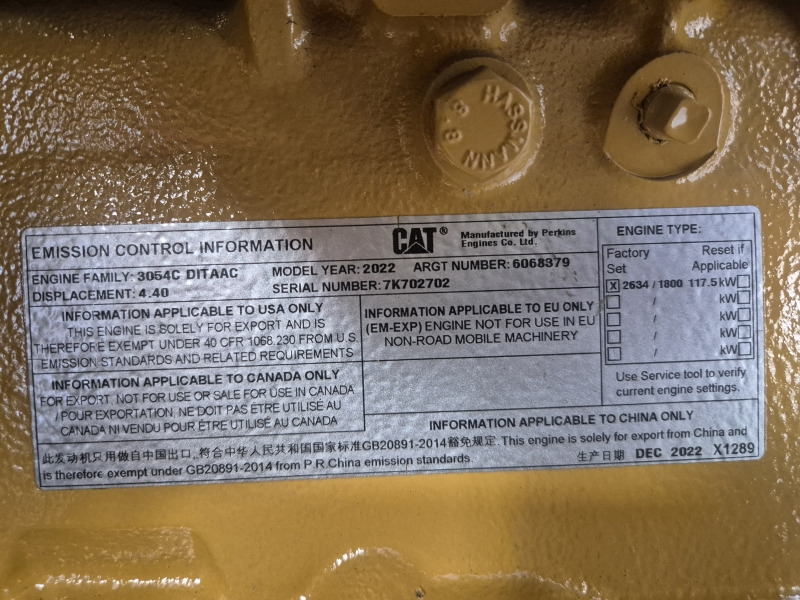 Caterpillar 3054C DITAAC Engine + Radiator - Двигател за Промишлено оборудване: снимка 2 Caterpillar 3054C DITAAC Engine + Radiator - Двигател за Промишлено оборудване: снимка 2