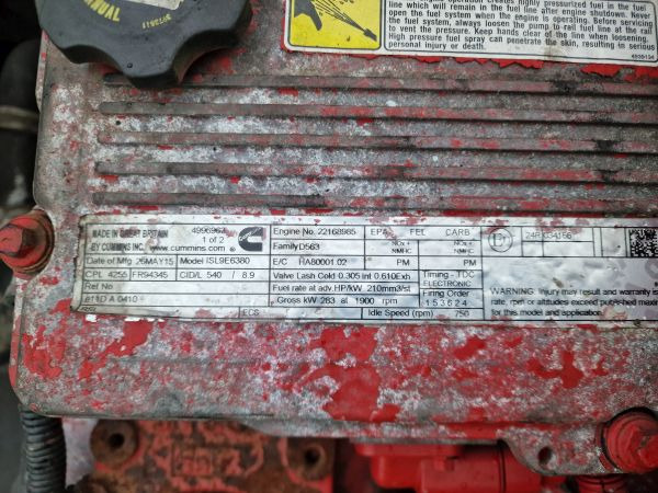 Cummins ISL9E6380 Engine (Bus) - Двигател: снимка 4 Cummins ISL9E6380 Engine (Bus) - Двигател: снимка 4