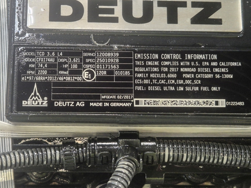 Нови Двигател за Строителна техника Deutz TCD 3.6 L4 CFXI74AU New Engine (Plant): снимка 11