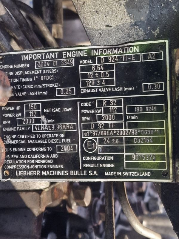 Leibherr D 924 TI-E Engine (Plant) - Двигател за Строителна техника: снимка 2 Leibherr D 924 TI-E Engine (Plant) - Двигател за Строителна техника: снимка 2