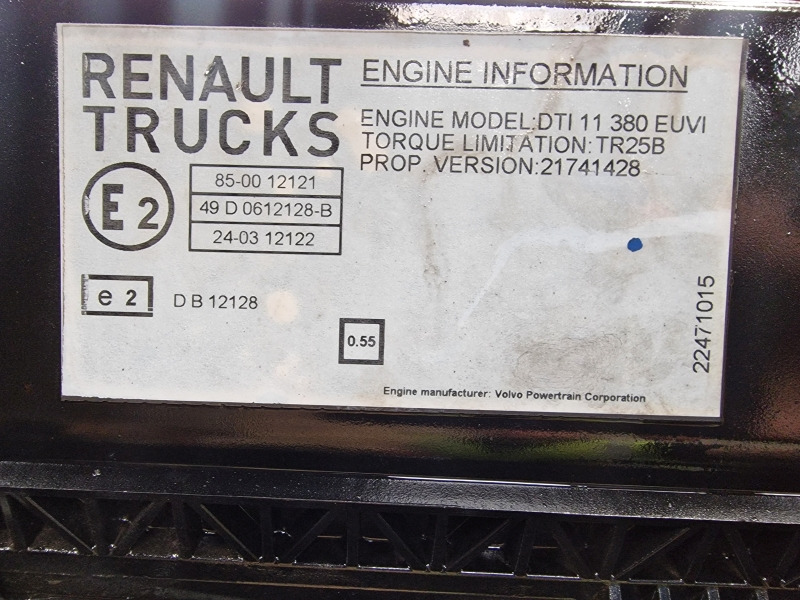 Renault DTI11 380 EUVI Engine (Truck) - Двигател за Камион: снимка 3 Renault DTI11 380 EUVI Engine (Truck) - Двигател за Камион: снимка 3