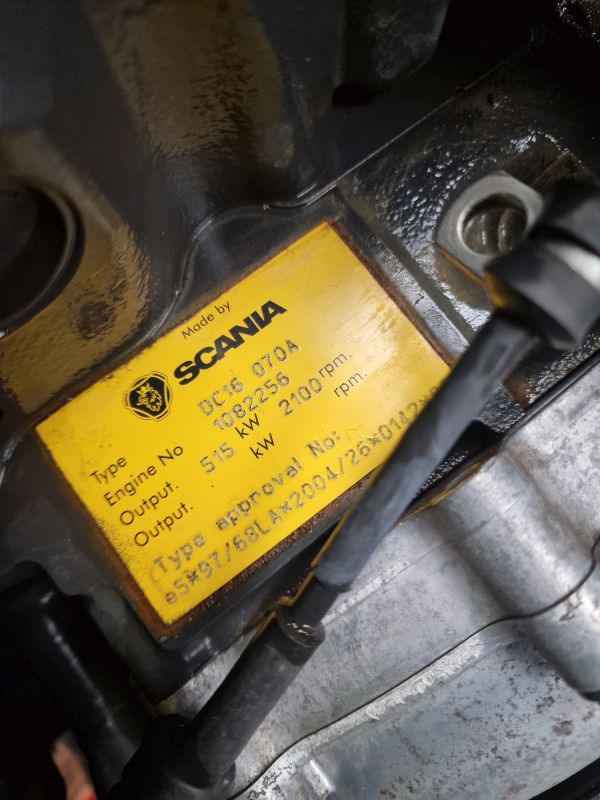 Scania TEREX TR60 DC16 070A Engine (Plant) - Двигател за Строителна техника: снимка 2 Scania TEREX TR60 DC16 070A Engine (Plant) - Двигател за Строителна техника: снимка 2