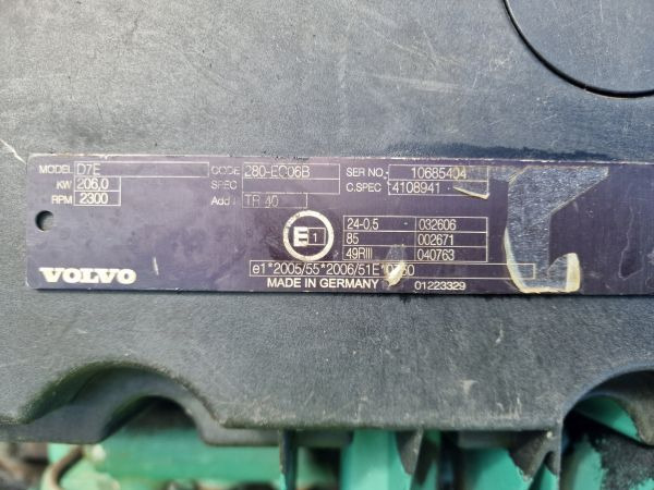Volvo D7E 280-EC06B Truck Spec Engine (Truck) - Двигател за Камион: снимка 2 Volvo D7E 280-EC06B Truck Spec Engine (Truck) - Двигател за Камион: снимка 2