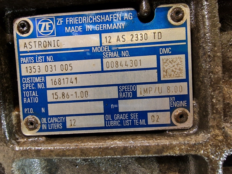 Скоростна кутия ZF Astronic 12AS2330TD Gearbox: снимка 11
