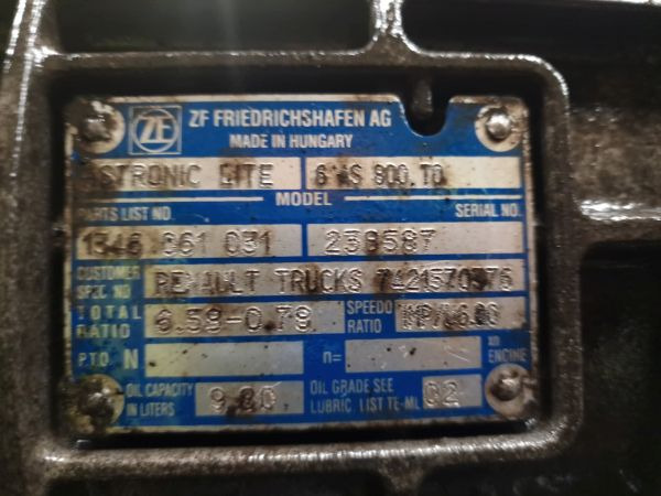 ZF Ecolite 6AS800TO Gearbox - Скоростна кутия: снимка 2 ZF Ecolite 6AS800TO Gearbox - Скоростна кутия: снимка 2