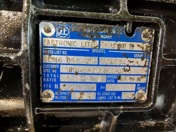 ZF Ecolite 6AS800TO Iveco Spec Gearbox - Скоростна кутия: снимка 2 ZF Ecolite 6AS800TO Iveco Spec Gearbox - Скоростна кутия: снимка 2