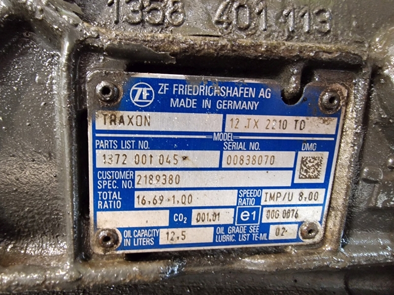 Скоростна кутия ZF Traxon 12TX2210TD DAF Spec Gearbox: снимка 11