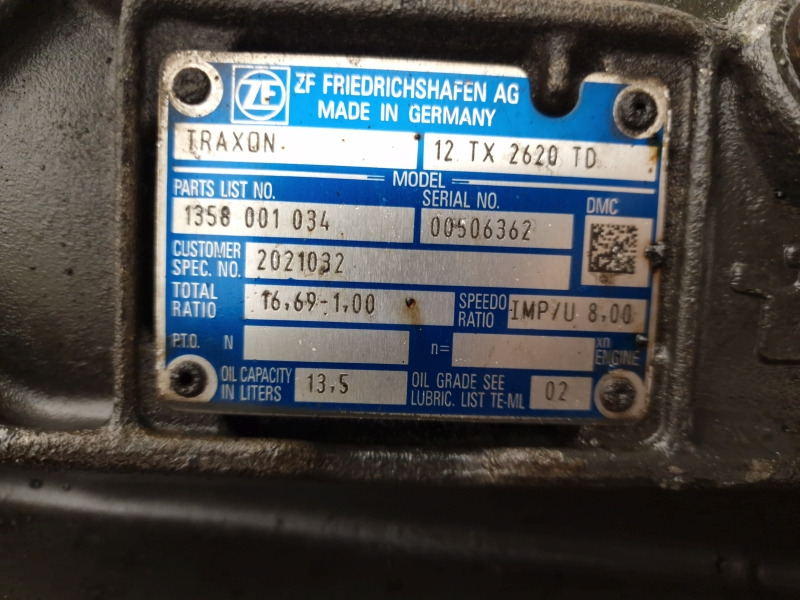ZF Traxon 12TX2620TD DAF Spec Gearbox - Скоростна кутия: снимка 2 ZF Traxon 12TX2620TD DAF Spec Gearbox - Скоростна кутия: снимка 2