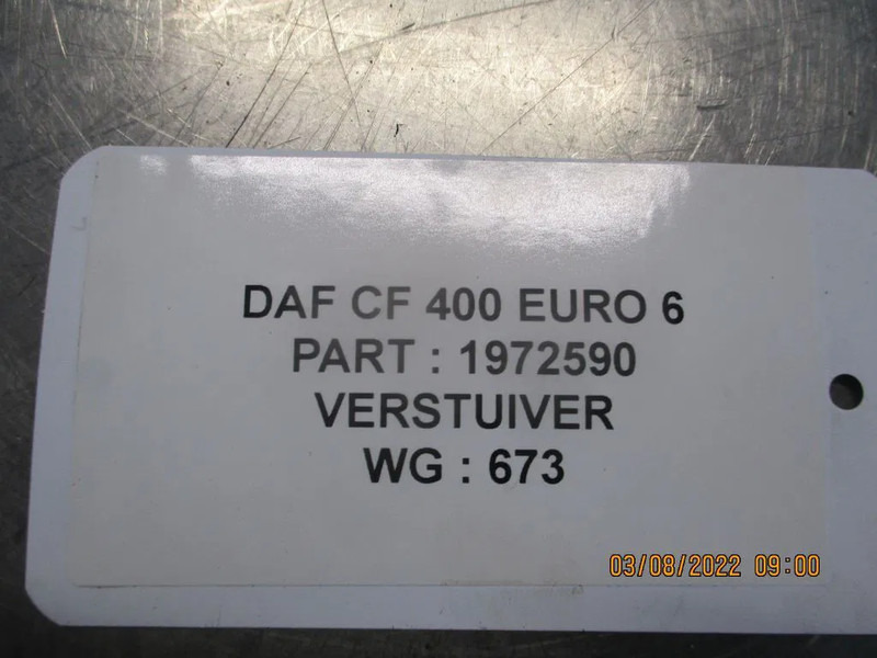 DAF 1972590 // 1925658// VERSTUIVER CF 400 EURO 6 - Горивен филтър за Камион: снимка 3 DAF 1972590 // 1925658// VERSTUIVER CF 400 EURO 6 - Горивен филтър за Камион: снимка 3