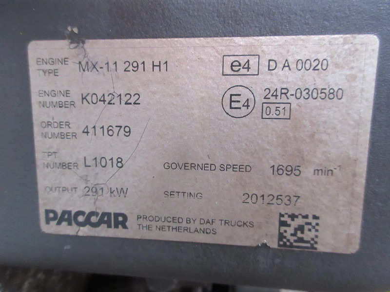 DAF 2301466//1972204//2190054//DAF CF MX 11 H1 400 PK EURO 6 - Двигател за Камион: снимка 5 DAF 2301466//1972204//2190054//DAF CF MX 11 H1 400 PK EURO 6 - Двигател за Камион: снимка 5