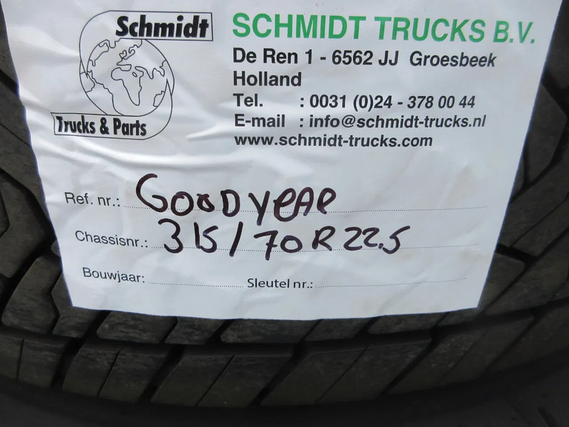 Goodyear 315 / 70 R 22.5 ACHTERBAND MET STAAL WIEL - Гума за Камион: снимка 5 Goodyear 315 / 70 R 22.5 ACHTERBAND MET STAAL WIEL - Гума за Камион: снимка 5