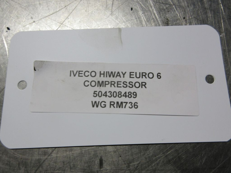 Iveco 504308489 COMPRESSOR HI WAY EURO 6 - Двигател и части за Камион: снимка 5 Iveco 504308489 COMPRESSOR HI WAY EURO 6 - Двигател и части за Камион: снимка 5