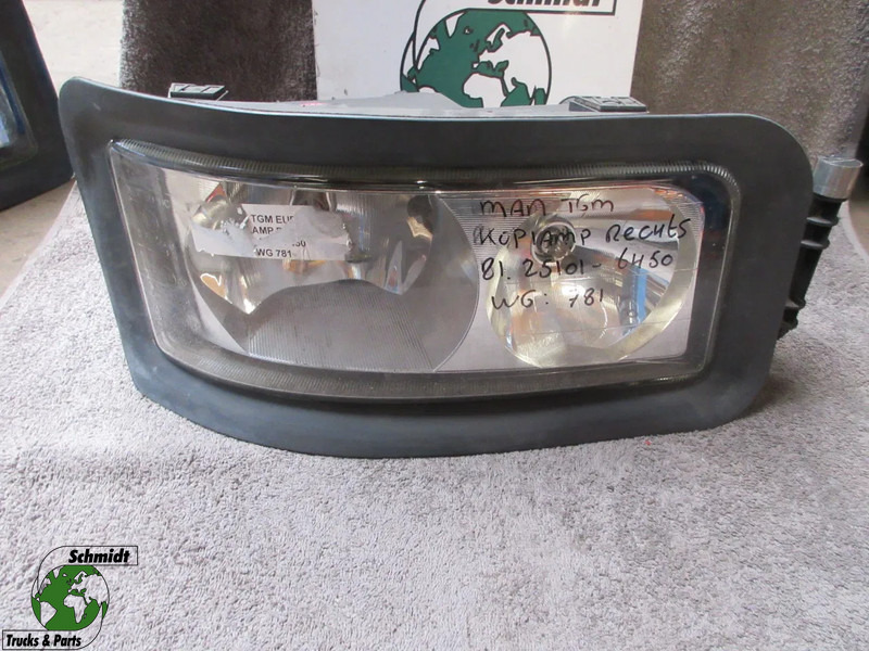 MAN 81.25101-6550 KOPLAMP RECHTS TGA TGL TGM EURO 3 - Преден фар за Камион: снимка 1 MAN 81.25101-6550 KOPLAMP RECHTS TGA TGL TGM EURO 3 - Преден фар за Камион: снимка 1