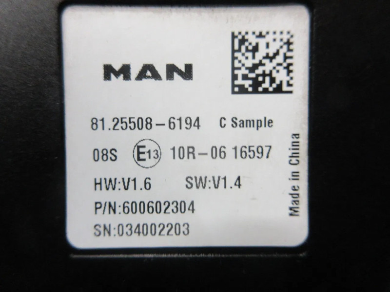 MAN 81.25508-6194 ECAS BEDINING MAN 18.520 EURO 6 MODEL 2024 - Електрическа система за Камион: снимка 3 MAN 81.25508-6194 ECAS BEDINING MAN 18.520 EURO 6 MODEL 2024 - Електрическа система за Камион: снимка 3