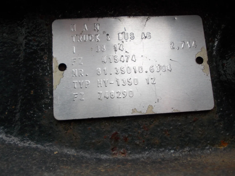 MAN 81.35003-7671// 81.35010-6304 HY-1350-12 2,71 RATIO MAN TGX EURO 6 - Задна ос за Камион: снимка 5 MAN 81.35003-7671// 81.35010-6304 HY-1350-12 2,71 RATIO MAN TGX EURO 6 - Задна ос за Камион: снимка 5