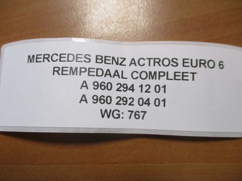 Mercedes-Benz A 960 294 12 01/A 960 292 04 01 REMPEDAAL COMPLEET EURO 6 - Педал за Камион: снимка 3 Mercedes-Benz A 960 294 12 01/A 960 292 04 01 REMPEDAAL COMPLEET EURO 6 - Педал за Камион: снимка 3