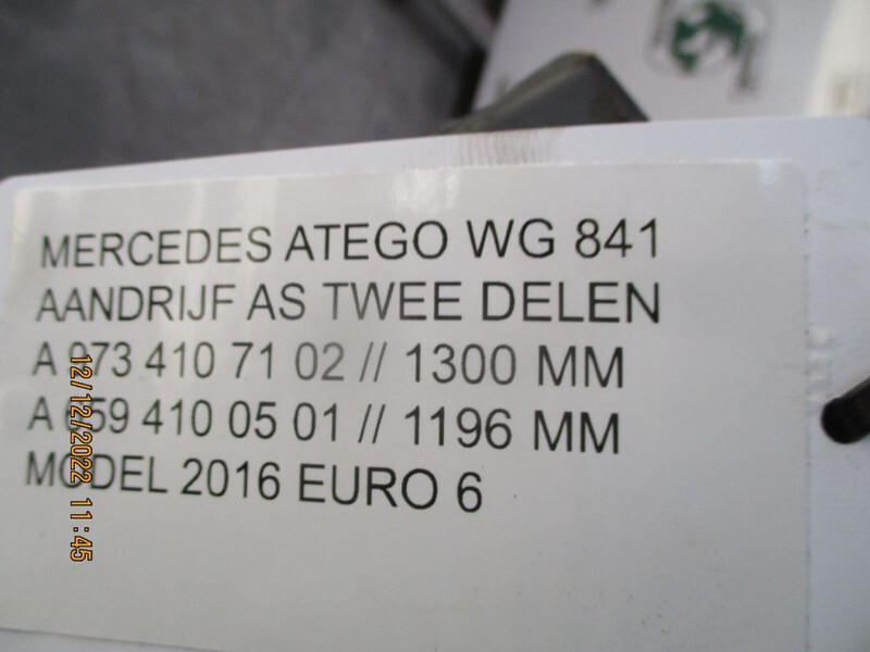 Mercedes-Benz A 973 410 71 02 // 659 410 05 01 1300MM//1196MM ATEGO EURO 6 - Полуоска за Камион: снимка 5 Mercedes-Benz A 973 410 71 02 // 659 410 05 01 1300MM//1196MM ATEGO EURO 6 - Полуоска за Камион: снимка 5