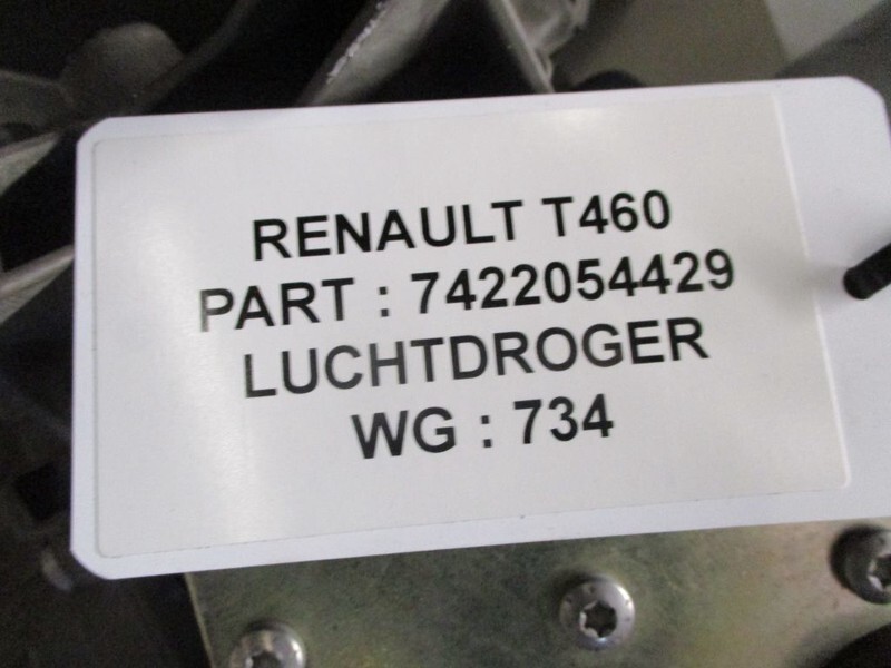 Renault 7422054429 luchtdroger T 460 Model 2018 - Части на спирачната система за Камион: снимка 3 Renault 7422054429 luchtdroger T 460 Model 2018 - Части на спирачната система за Камион: снимка 3