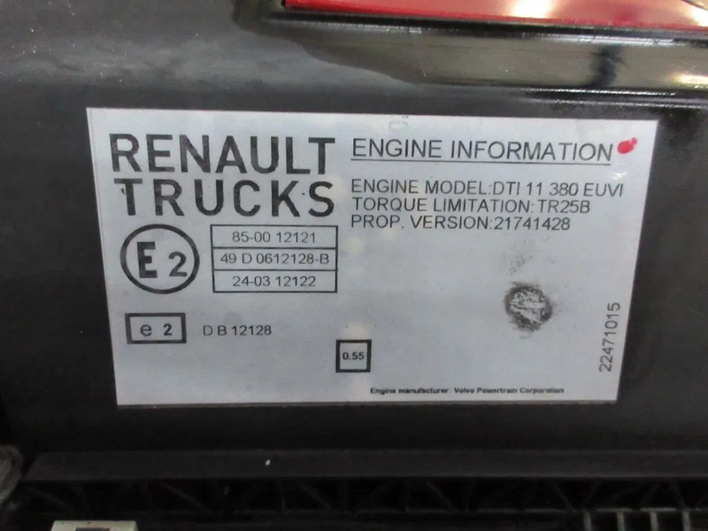 Renault 7422073582/ 85002007 /85008007/85013658/ 85019658 RENAULT T 460 EURO 6 - Двигател за Камион: снимка 5 Renault 7422073582/ 85002007 /85008007/85013658/ 85019658 RENAULT T 460 EURO 6 - Двигател за Камион: снимка 5