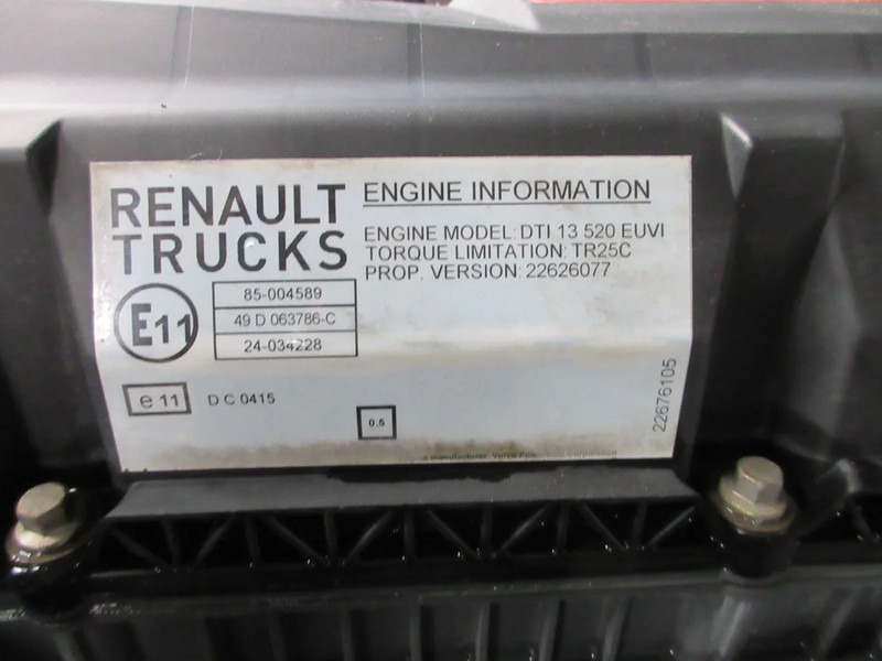 Renault 7422688467//7485008163/7485002163 D13K 520 HP RENAULT EURO 6 - Двигател за Камион: снимка 5 Renault 7422688467//7485008163/7485002163 D13K 520 HP RENAULT EURO 6 - Двигател за Камион: снимка 5