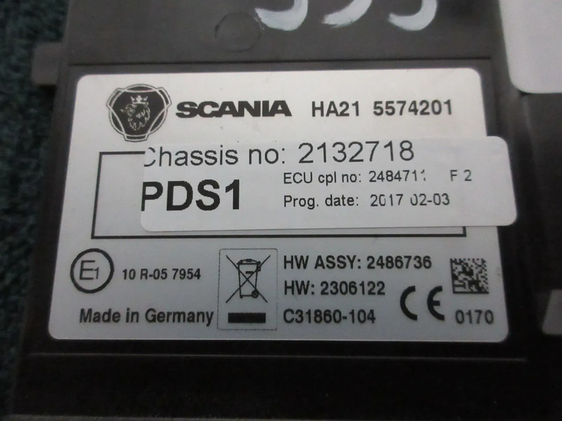 Scania 2306122 PDS MODULEN SCANIA S 450 EURO 6 MODEL 2020 NGS - Електрическа система за Камион: снимка 5 Scania 2306122 PDS MODULEN SCANIA S 450 EURO 6 MODEL 2020 NGS - Електрическа система за Камион: снимка 5