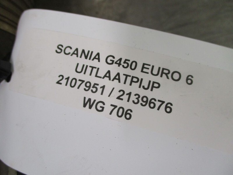 Scania G450 2107951 / 2139676 UITLAATPIJP EURO 6 - Изпускателна система за Камион: снимка 2 Scania G450 2107951 / 2139676 UITLAATPIJP EURO 6 - Изпускателна система за Камион: снимка 2