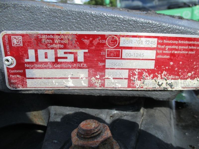 Jost JSK40 G50.X D 152 JSK40 G50.X D 152 DAF XF 106 EURO 6 - Седло за Камион: снимка 5 Jost JSK40 G50.X D 152 JSK40 G50.X D 152 DAF XF 106 EURO 6 - Седло за Камион: снимка 5