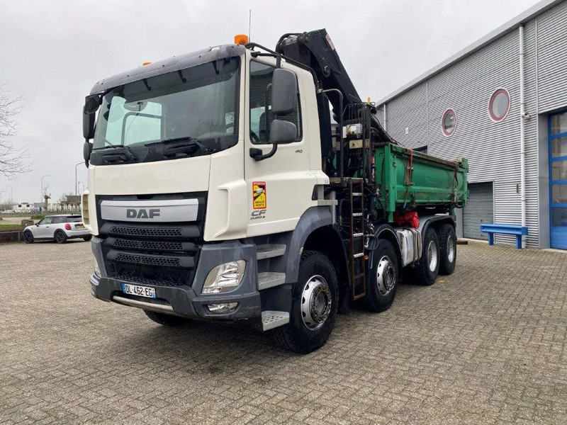 DAF CF410 / 8X4 / BIG AXLE / FULL-STEEL /2 SIDE TIPPER/ ONLY:363247 KM / AUTOMATIC / EURO-6 / 2014 - Камион с кран: снимка 1 DAF CF410 / 8X4 / BIG AXLE / FULL-STEEL /2 SIDE TIPPER/ ONLY:363247 KM / AUTOMATIC / EURO-6 / 2014 - Камион с кран: снимка 1