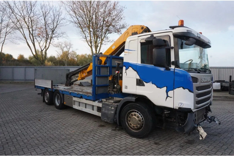Scania G490 / ENGINE RUNNING / RETARDER / EFFER 255-5S CRANE REMOTE / PLATFORM / FULL-AIR / AUTOMATIC / EURO-6 / 2014 - Камион с кран: снимка 4 Scania G490 / ENGINE RUNNING / RETARDER / EFFER 255-5S CRANE REMOTE / PLATFORM / FULL-AIR / AUTOMATIC / EURO-6 / 2014 - Камион с кран: снимка 4