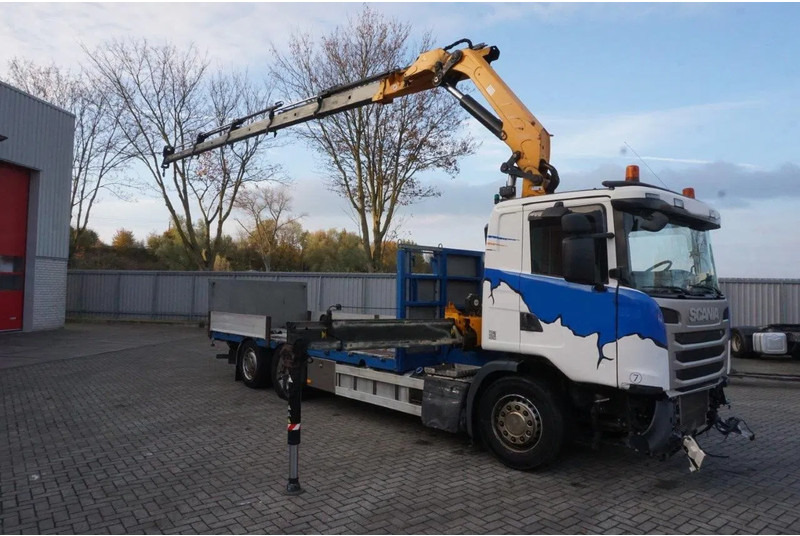 Scania G490 / ENGINE RUNNING / RETARDER / EFFER 255-5S CRANE REMOTE / PLATFORM / FULL-AIR / AUTOMATIC / EURO-6 / 2014 - Камион с кран: снимка 3 Scania G490 / ENGINE RUNNING / RETARDER / EFFER 255-5S CRANE REMOTE / PLATFORM / FULL-AIR / AUTOMATIC / EURO-6 / 2014 - Камион с кран: снимка 3