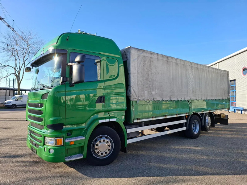 Scania R410 / GERMAN TRUCK / RETARDER / LIFT+LENKACHSE / SLIDING ROOF / SMART TACHO / PARK AIRCO / NAVI / LWDS / AUTOMATIC / EURO-6 / 2 - Камион с брезент: снимка 1 Scania R410 / GERMAN TRUCK / RETARDER / LIFT+LENKACHSE / SLIDING ROOF / SMART TACHO / PARK AIRCO / NAVI / LWDS / AUTOMATIC / EURO-6 / 2 - Камион с брезент: снимка 1