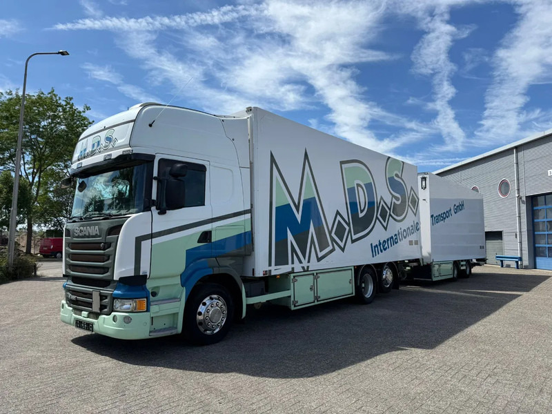 Scania R450 / RETARDER / ISOLATED GERMAN FLOWER COMBI / THROUGH-LOADING SYSTEM / SMART TACHO / 2XPLATFORM / LIFT+LENKACHSE / LWDS / EUR - Рефрижератор камион: снимка 1 Scania R450 / RETARDER / ISOLATED GERMAN FLOWER COMBI / THROUGH-LOADING SYSTEM / SMART TACHO / 2XPLATFORM / LIFT+LENKACHSE / LWDS / EUR - Рефрижератор камион: снимка 1