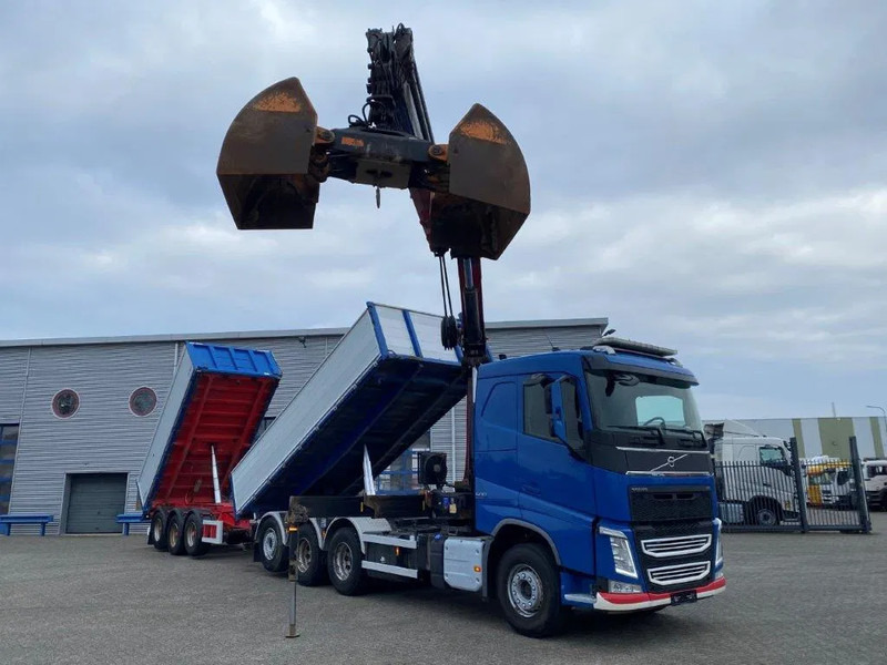 Volvo FH4-500 / HMF 3220K-RC / REMOTE / ROTATOR / 3SIDE TIPPER / DYNAMIC STEERING / ONLY:302623 KM / AUTOMATIC / EURO-6 / 2017 - Камион с кран: снимка 3 Volvo FH4-500 / HMF 3220K-RC / REMOTE / ROTATOR / 3SIDE TIPPER / DYNAMIC STEERING / ONLY:302623 KM / AUTOMATIC / EURO-6 / 2017 - Камион с кран: снимка 3
