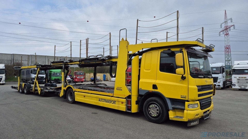 DAF FA CF 75.360 EURO 5 přepravník aut - prodejné jen s přívěsem GROENEWOLD P0461K - cena je za celou soupravu - Автовоз камион: снимка 1 DAF FA CF 75.360 EURO 5 přepravník aut - prodejné jen s přívěsem GROENEWOLD P0461K - cena je za celou soupravu - Автовоз камион: снимка 1