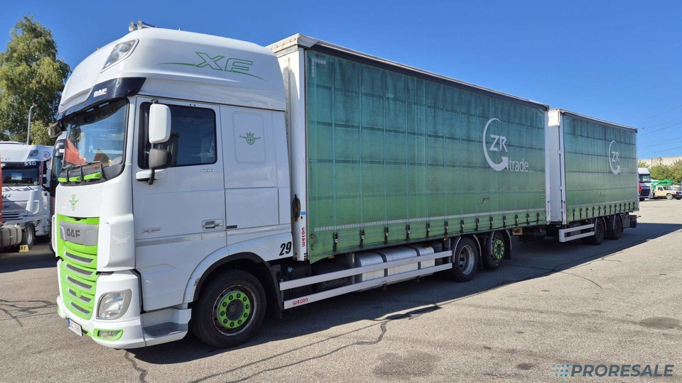 DAF XF 480 FAR 6X2 SSC EURO 6 - velkoobjemová souprava - prodejné jen s přívěsem WECON PC-CP-T0111 P0475K - cena je za celou soupravu - Камион с брезент: снимка 2 DAF XF 480 FAR 6X2 SSC EURO 6 - velkoobjemová souprava - prodejné jen s přívěsem WECON PC-CP-T0111 P0475K - cena je za celou soupravu - Камион с брезент: снимка 2