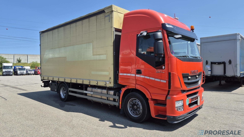 IVECO STRALIS AS 190S42 EURO 6 - valník s plachtou + hydraulické čelo - Камион с брезент: снимка 1 IVECO STRALIS AS 190S42 EURO 6 - valník s plachtou + hydraulické čelo - Камион с брезент: снимка 1