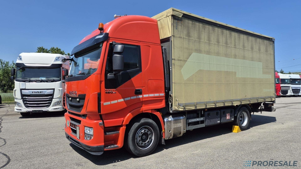 IVECO STRALIS AS 190S42 EURO 6 - valník s plachtou + hydraulické čelo - Камион с брезент: снимка 2 IVECO STRALIS AS 190S42 EURO 6 - valník s plachtou + hydraulické čelo - Камион с брезент: снимка 2