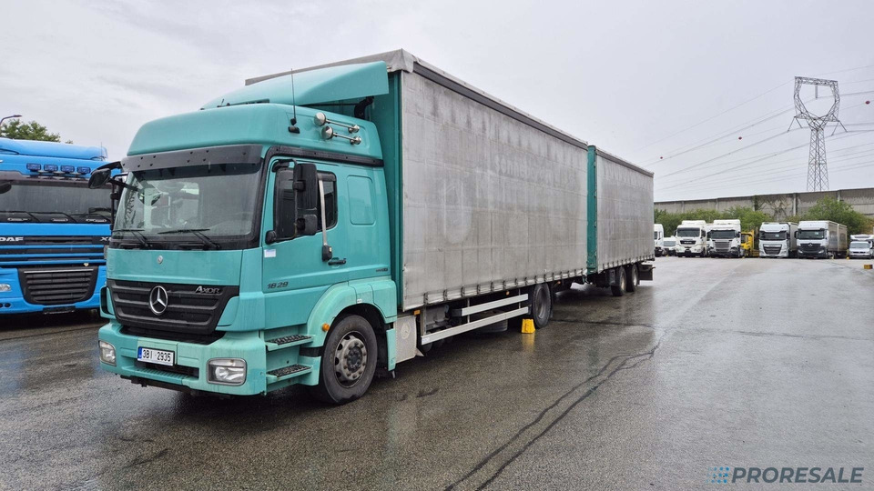 MERCEDES-BENZ AXOR 1829 L EURO 5 velkoobjemová souprava - prodejné jen s přívěsem RUFA ZTC 13-21 P0470Z - cena je za celou soupravu - Камион с брезент: снимка 2 MERCEDES-BENZ AXOR 1829 L EURO 5 velkoobjemová souprava - prodejné jen s přívěsem RUFA ZTC 13-21 P0470Z - cena je za celou soupravu - Камион с брезент: снимка 2