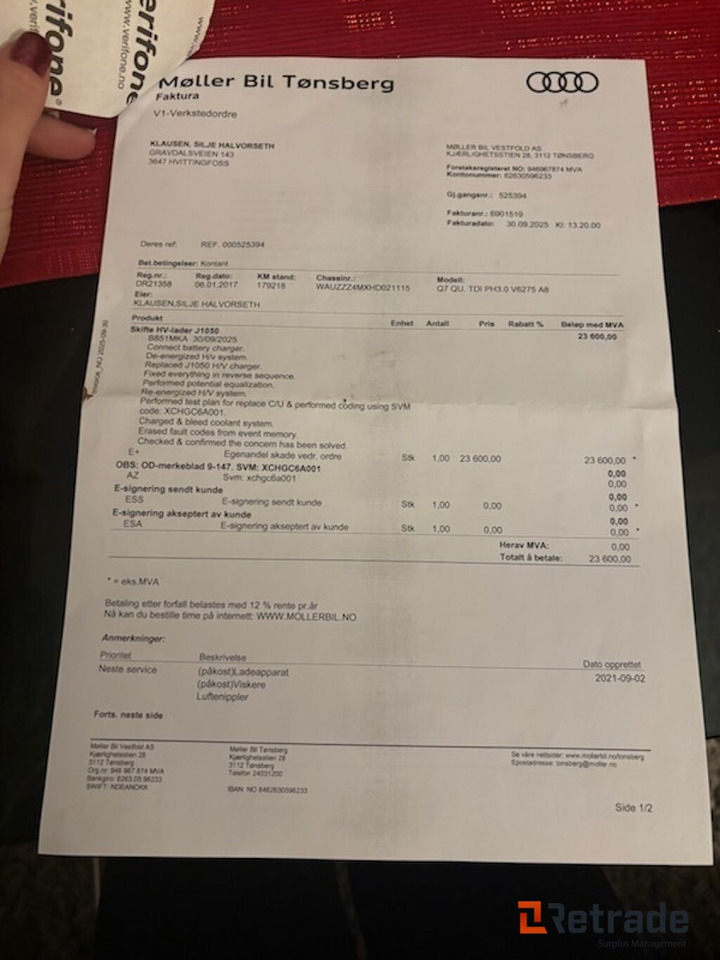 Лек автомобил 2017mod AUDI Q7 e-tron..ladbar hybrid. Diesel: снимка 36