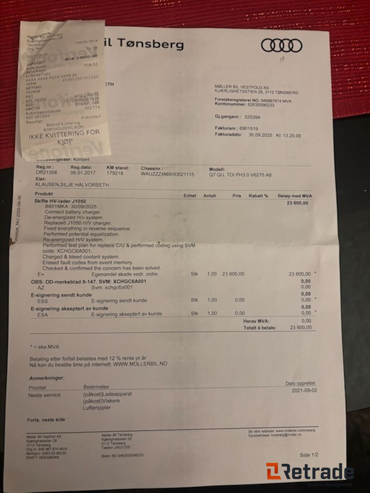 Лек автомобил 2017mod AUDI Q7 e-tron..ladbar hybrid. Diesel: снимка 35