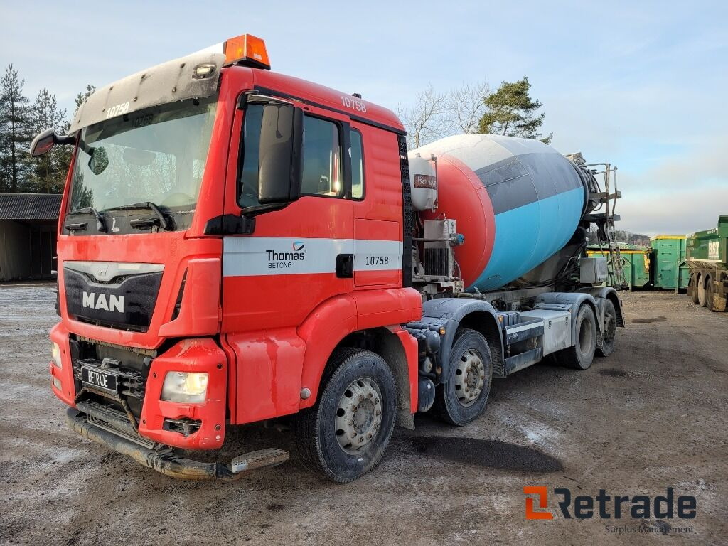 Betongbil 4-axlig Betongroterare MAN TGS 35.400 8X2-4 BL Euro 6 - Бетоновоз: снимка 1 Betongbil 4-axlig Betongroterare MAN TGS 35.400 8X2-4 BL Euro 6 - Бетоновоз: снимка 1