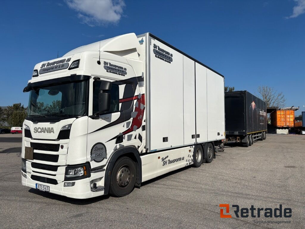 Lastbil med släp Scania R540 B6X2*4NB / NÄRKO D4HW13L62 - Камион фургон: снимка 1 Lastbil med släp Scania R540 B6X2*4NB / NÄRKO D4HW13L62 - Камион фургон: снимка 1
