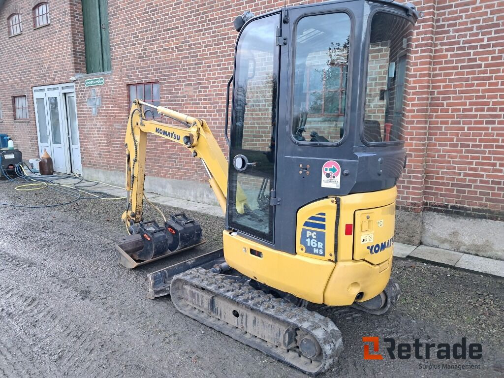 Minigraver Komatsu PC16R-3HS Lavt timetal! - Мини багер: снимка 5 Minigraver Komatsu PC16R-3HS Lavt timetal! - Мини багер: снимка 5