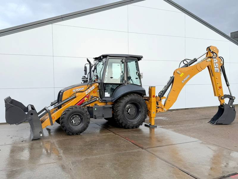 Case 570SV 4WD - 4/1 Bucket / Telescopic Boom / AC - Багер-товарач: снимка 1 Case 570SV 4WD - 4/1 Bucket / Telescopic Boom / AC - Багер-товарач: снимка 1