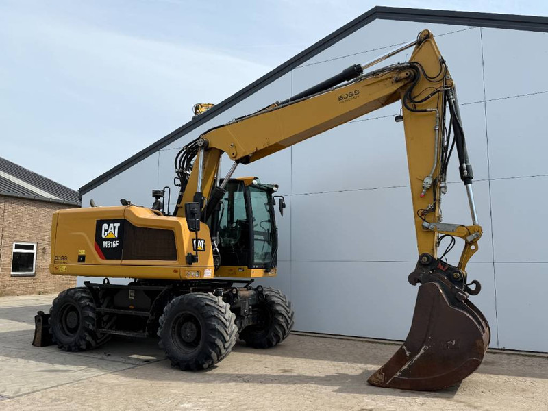 Колесен багер Cat M316F - Quick Coupler / Triple Boom / Auto Lube: снимка 7