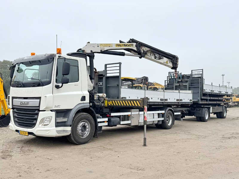 DAF CF400 + 17m Palfinger Crane / kran + Trailer - Мултилифт с кука камион, Камион с кран: снимка 1 DAF CF400 + 17m Palfinger Crane / kran + Trailer - Мултилифт с кука камион, Камион с кран: снимка 1